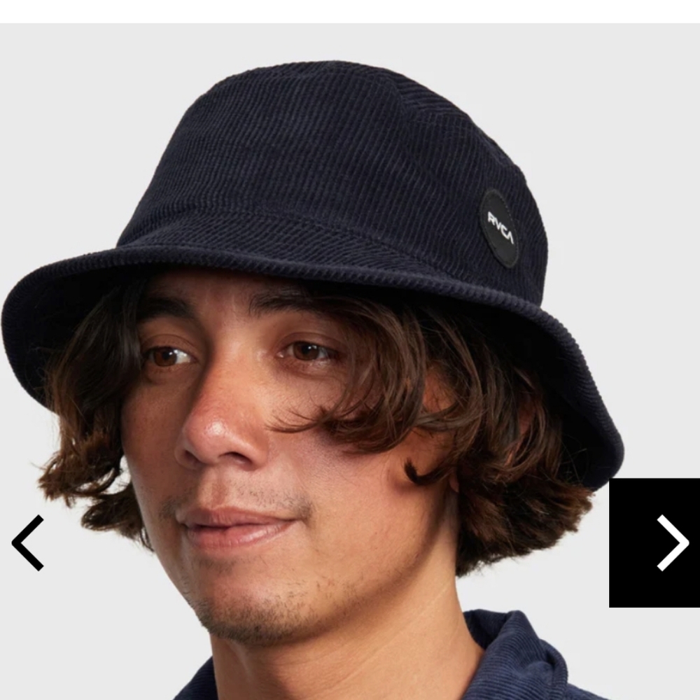 Rvca chunky cord bucket hat NWT BLACK